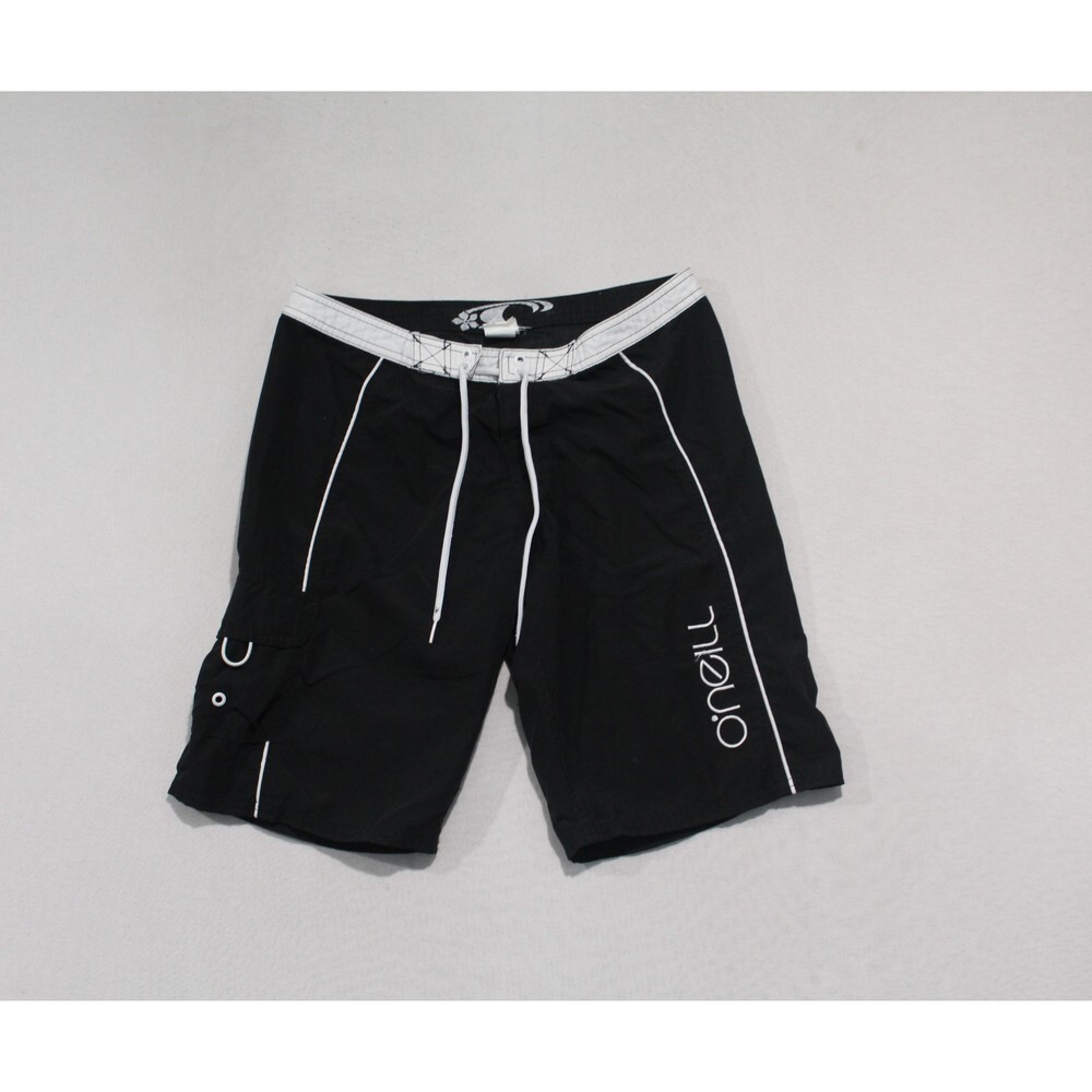 O'Neill Women Black Board Shorts Summer Swim Size 9